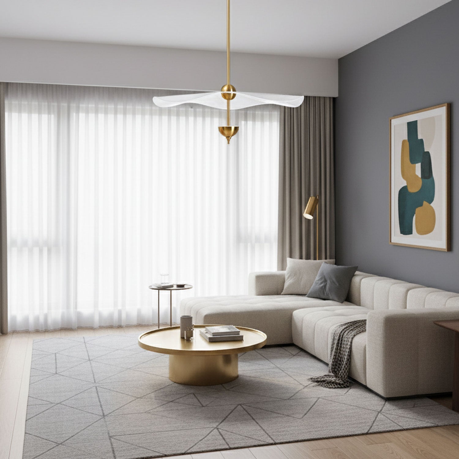 Aurea Double Disc Pendant