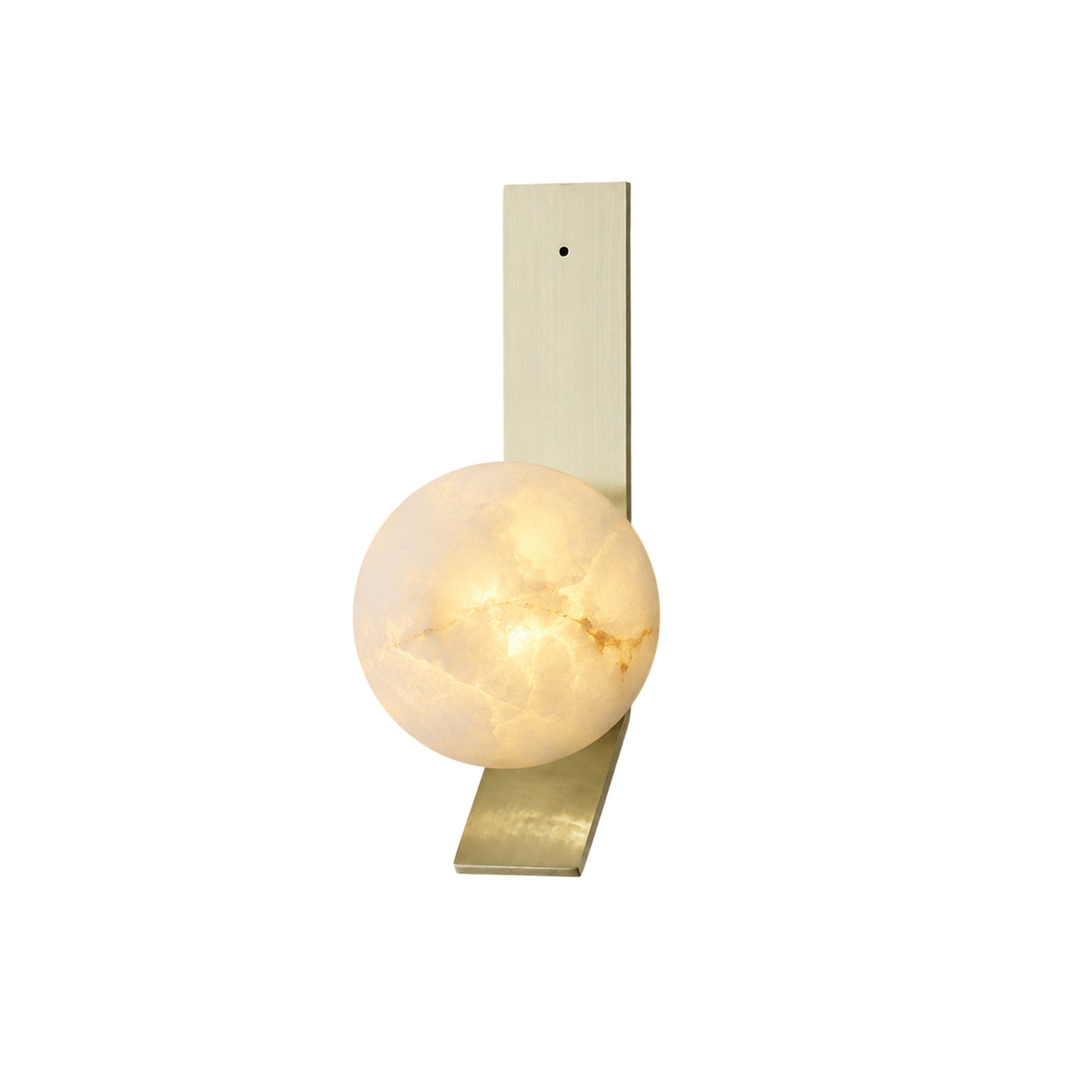 Stacked Alabaster Globe Wall Sconce