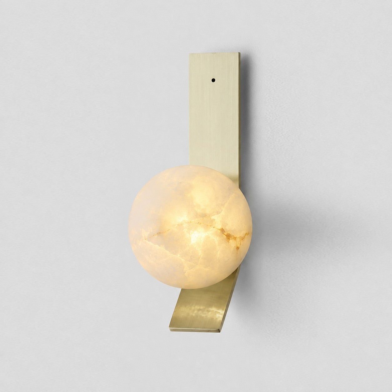 Stacked Alabaster Globe Wall Sconce