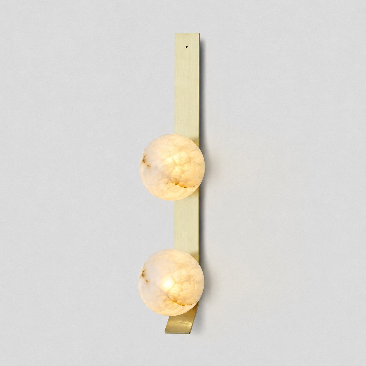 Stacked Alabaster Globe Wall Sconce