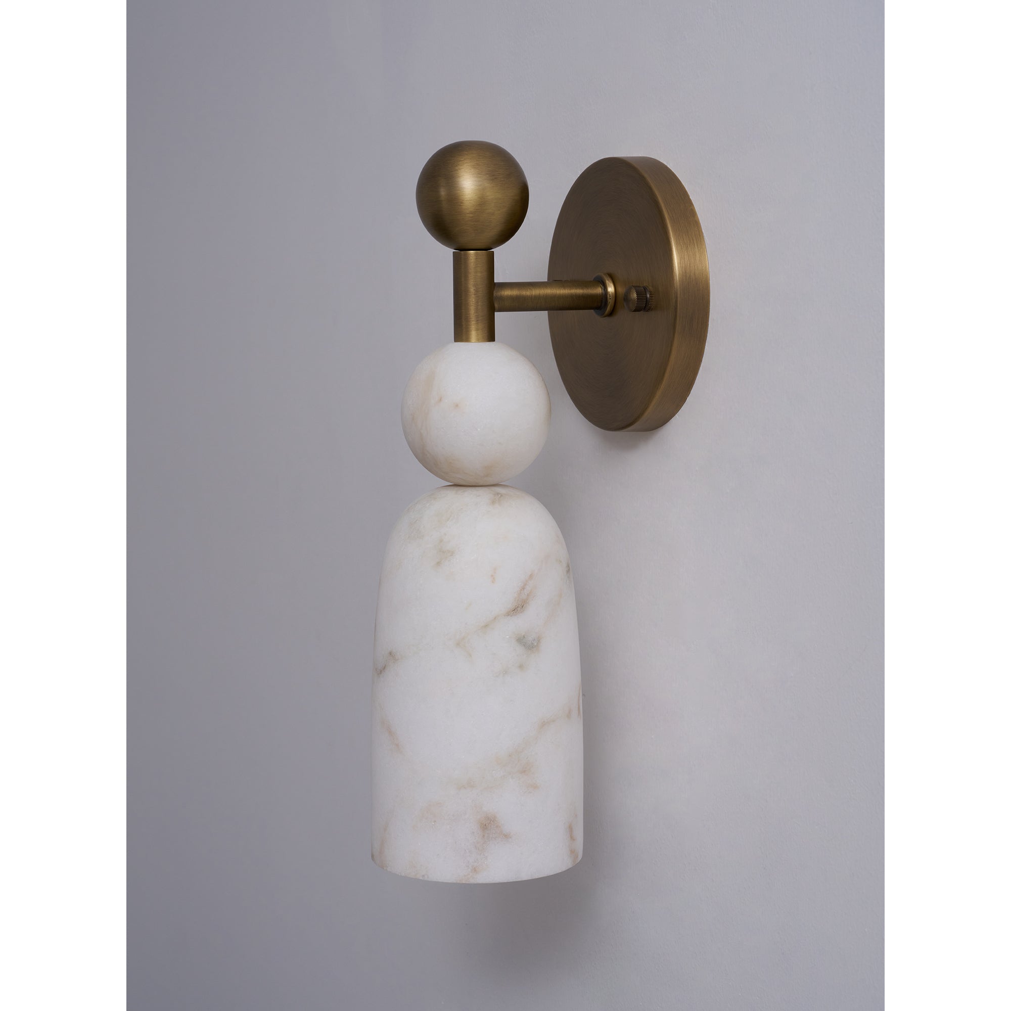 Cairn Alabaster & Brass Sconce