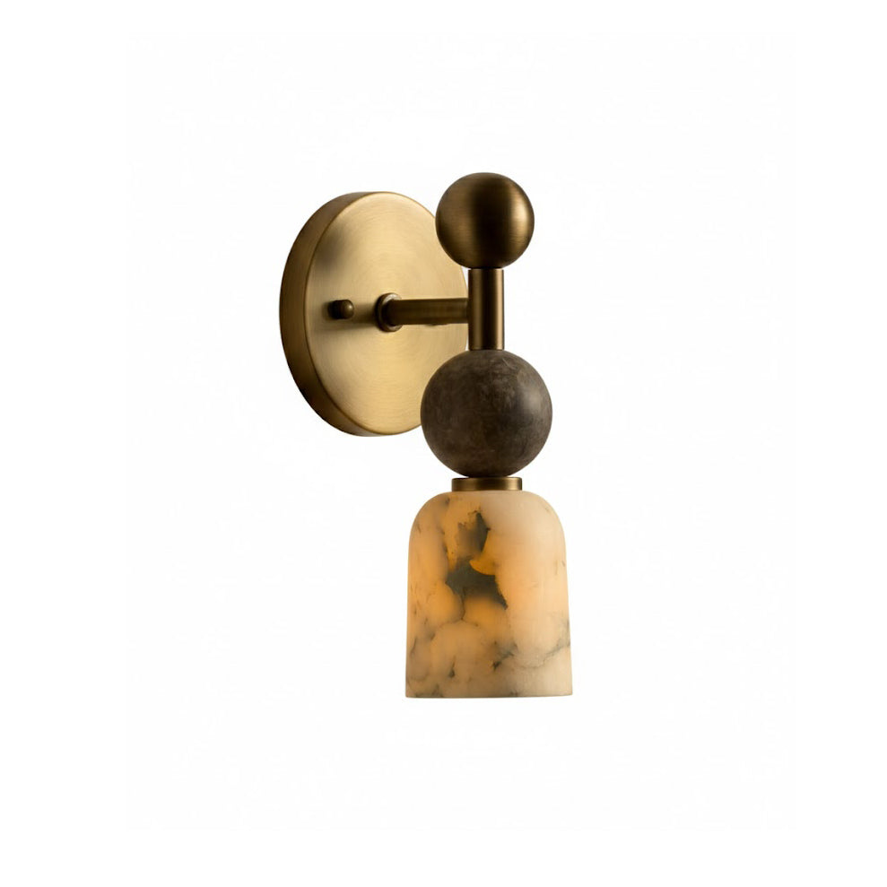 Cairn Alabaster & Brass Sconce