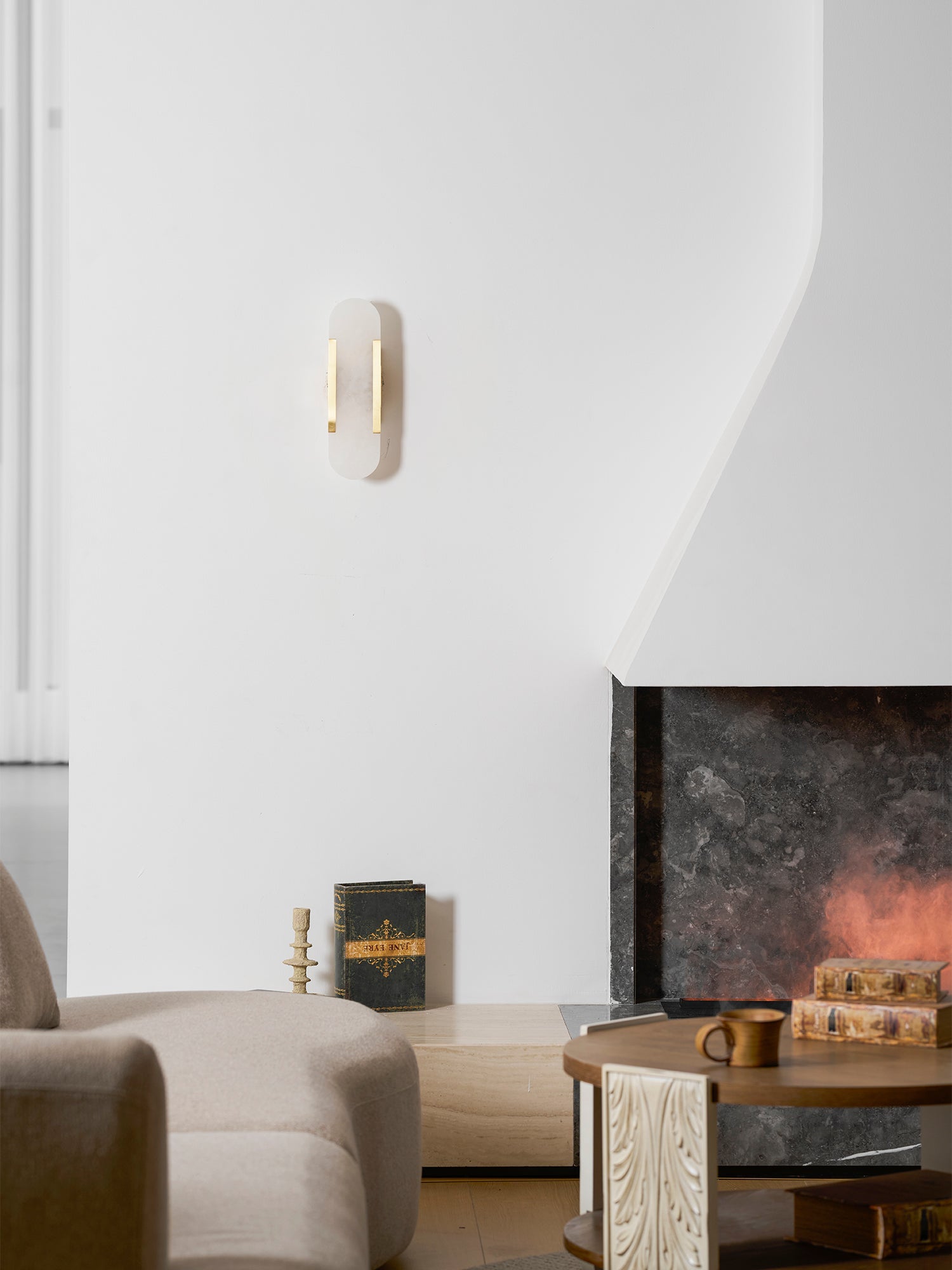 Lumia Stone Column Sconce