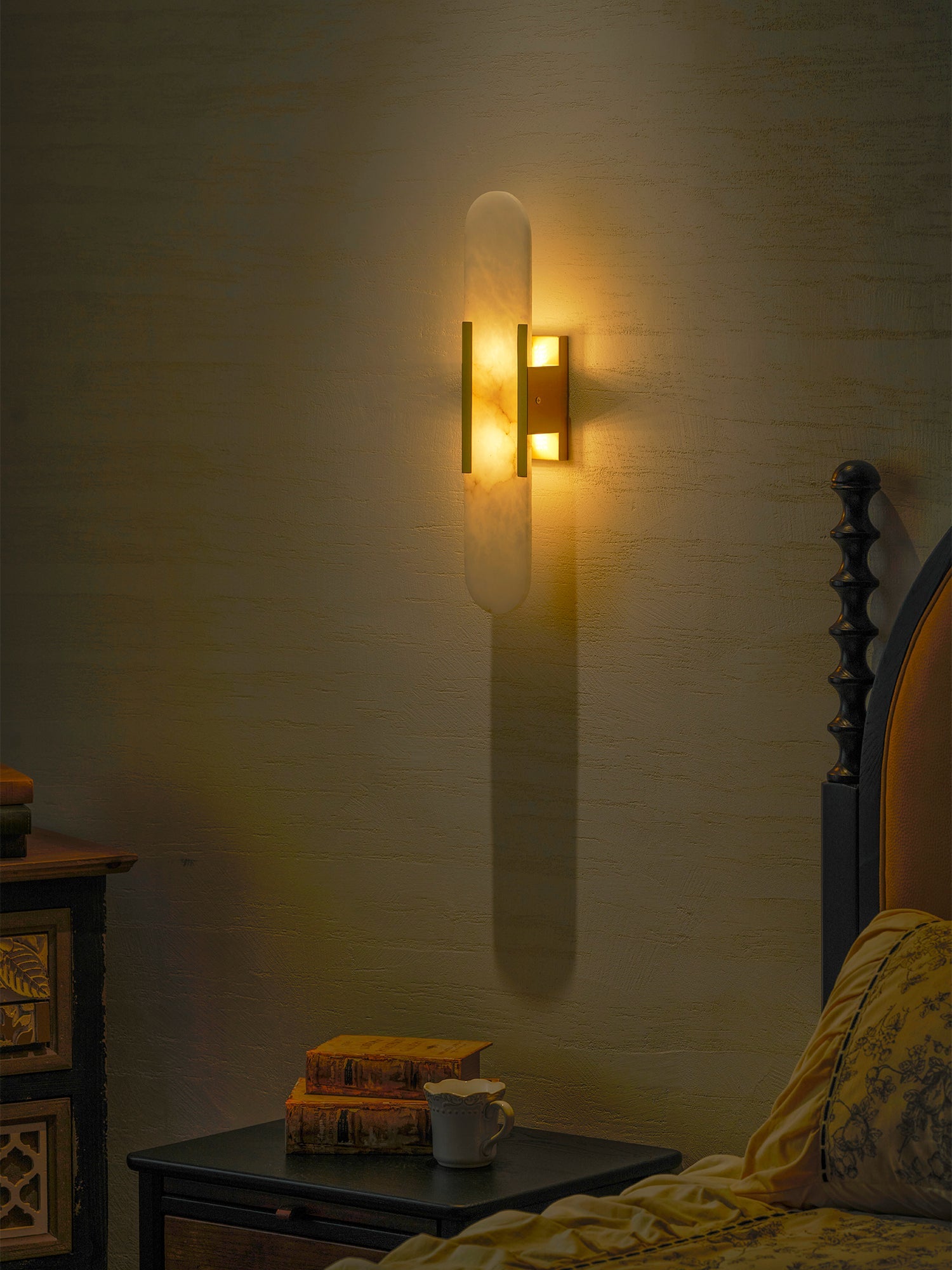 Lumia Stone Column Sconce