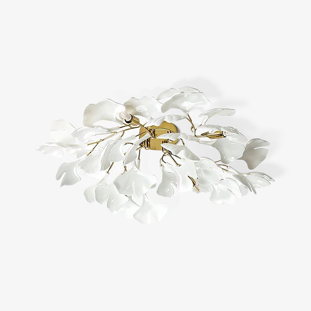 Ginkgo Ceramic Leaf Ceiling Light
