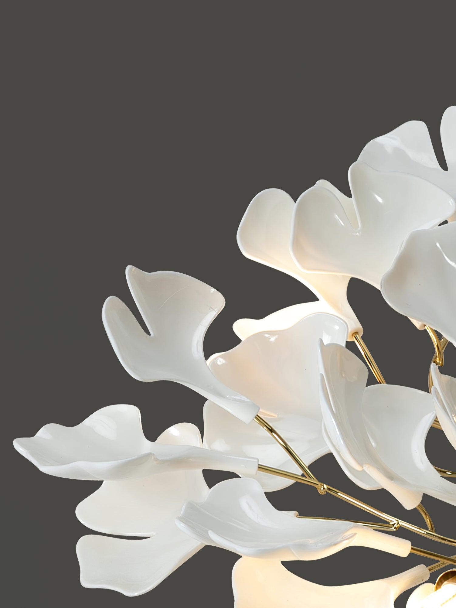 Ginkgo Ceramic Leaf Ceiling Light