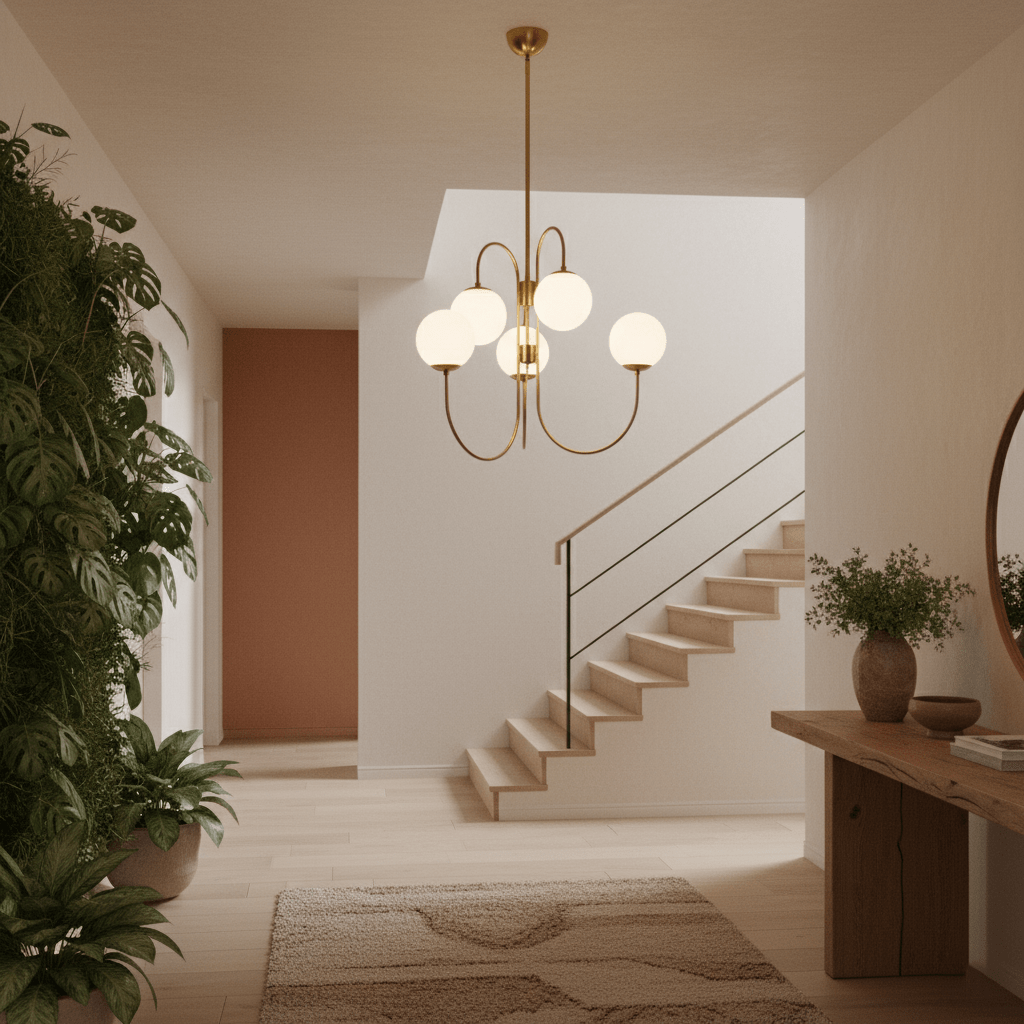 Heron Gooseneck Chandelier