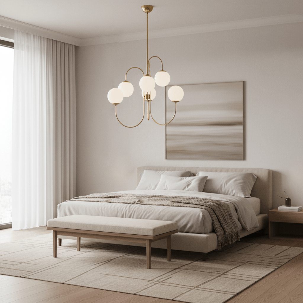 Heron Gooseneck Chandelier