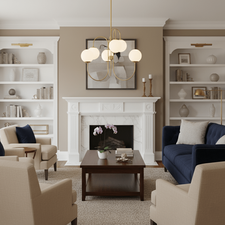 Heron Gooseneck Chandelier