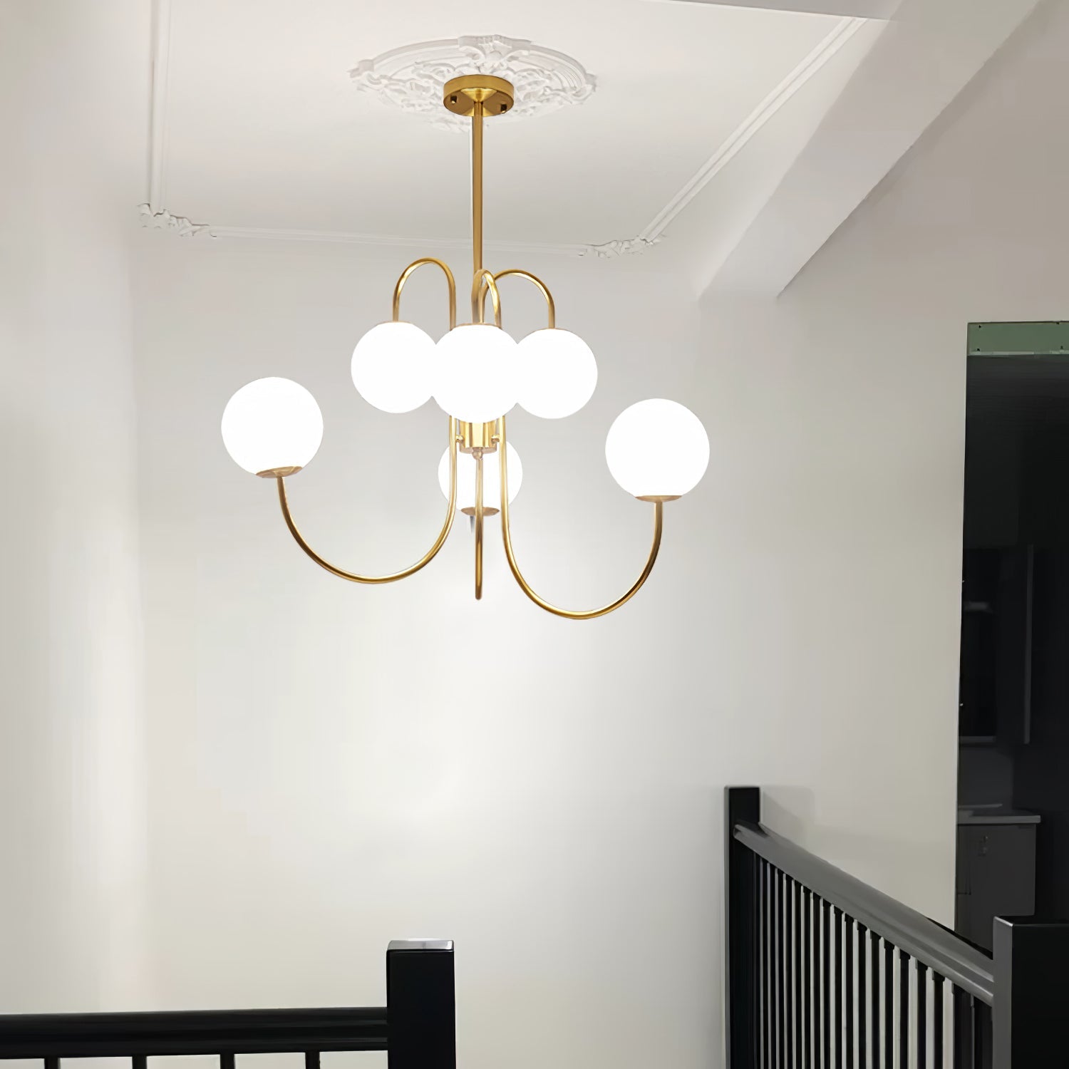 Heron Gooseneck Chandelier