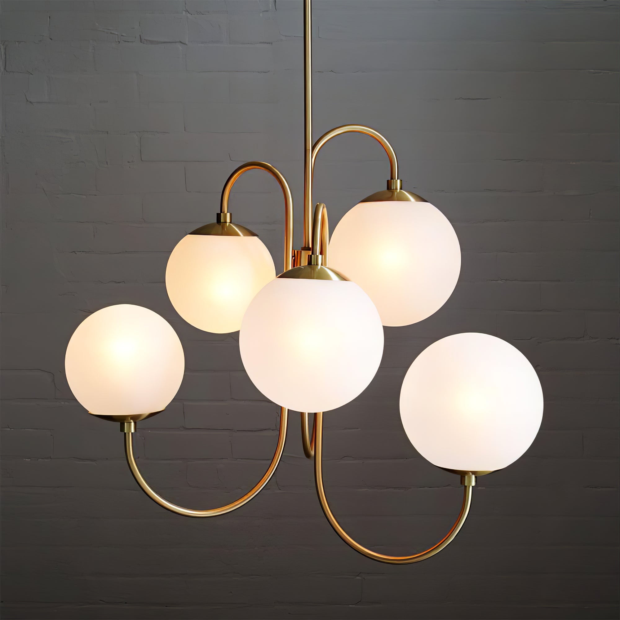 Heron Gooseneck Chandelier