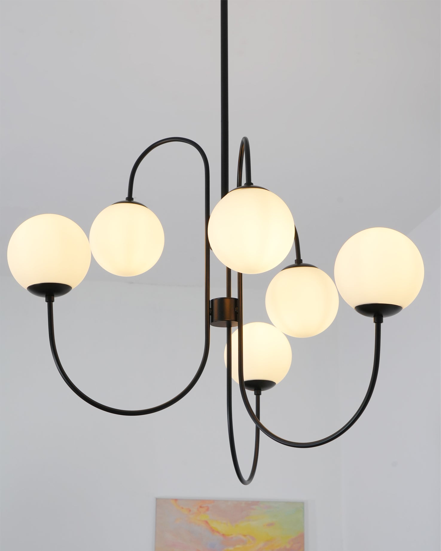 Heron Gooseneck Chandelier