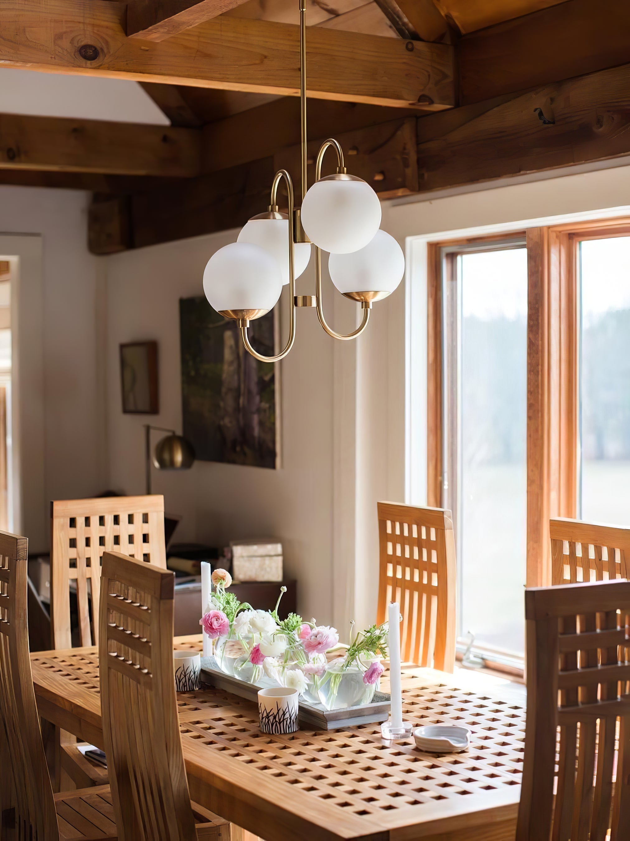 Heron Gooseneck Chandelier