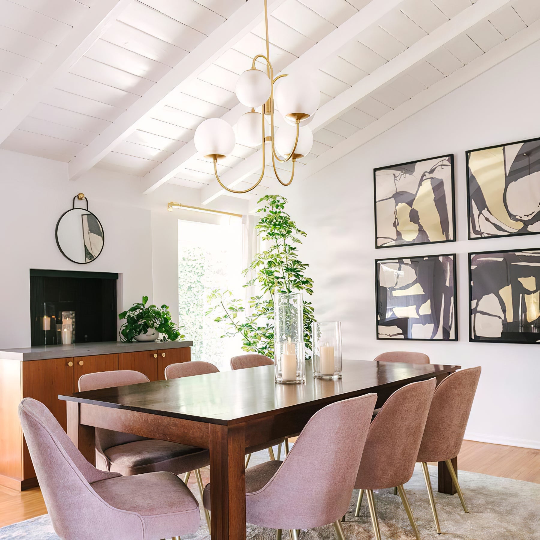 Heron Gooseneck Chandelier