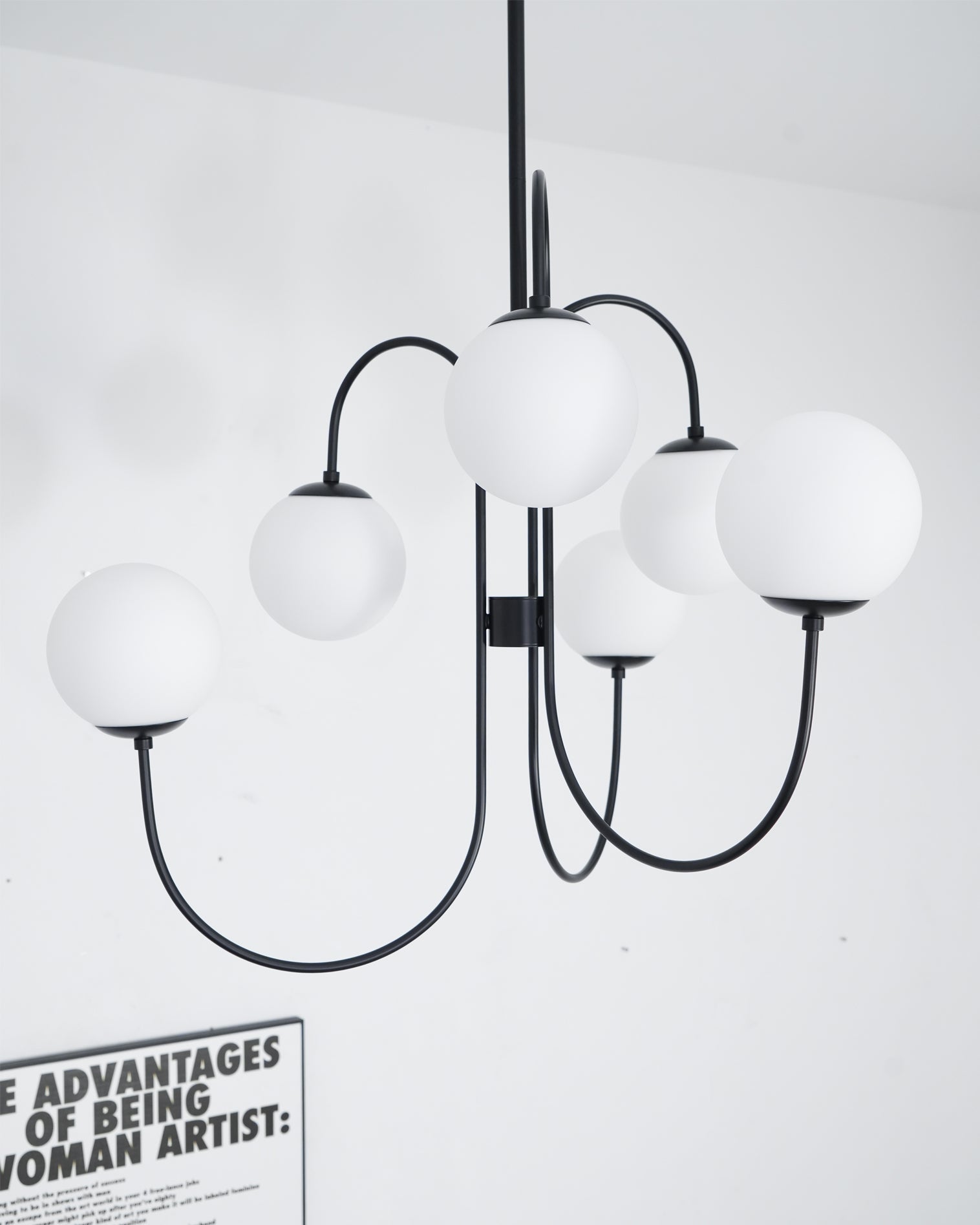 Heron Gooseneck Chandelier