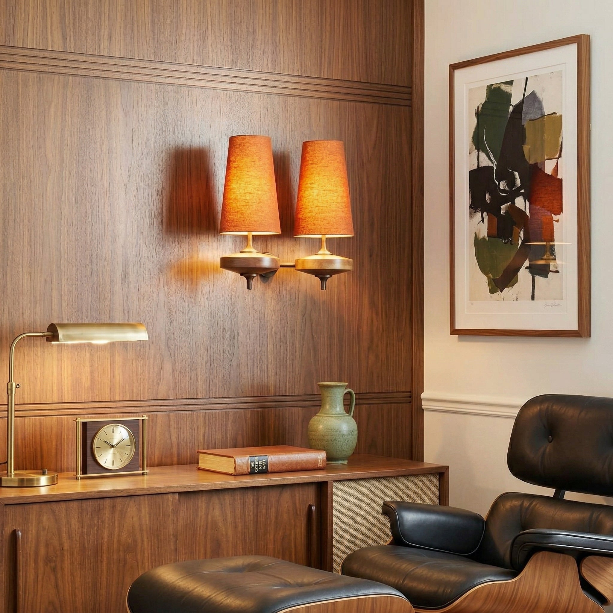 Nikau Walnut Wall Sconce