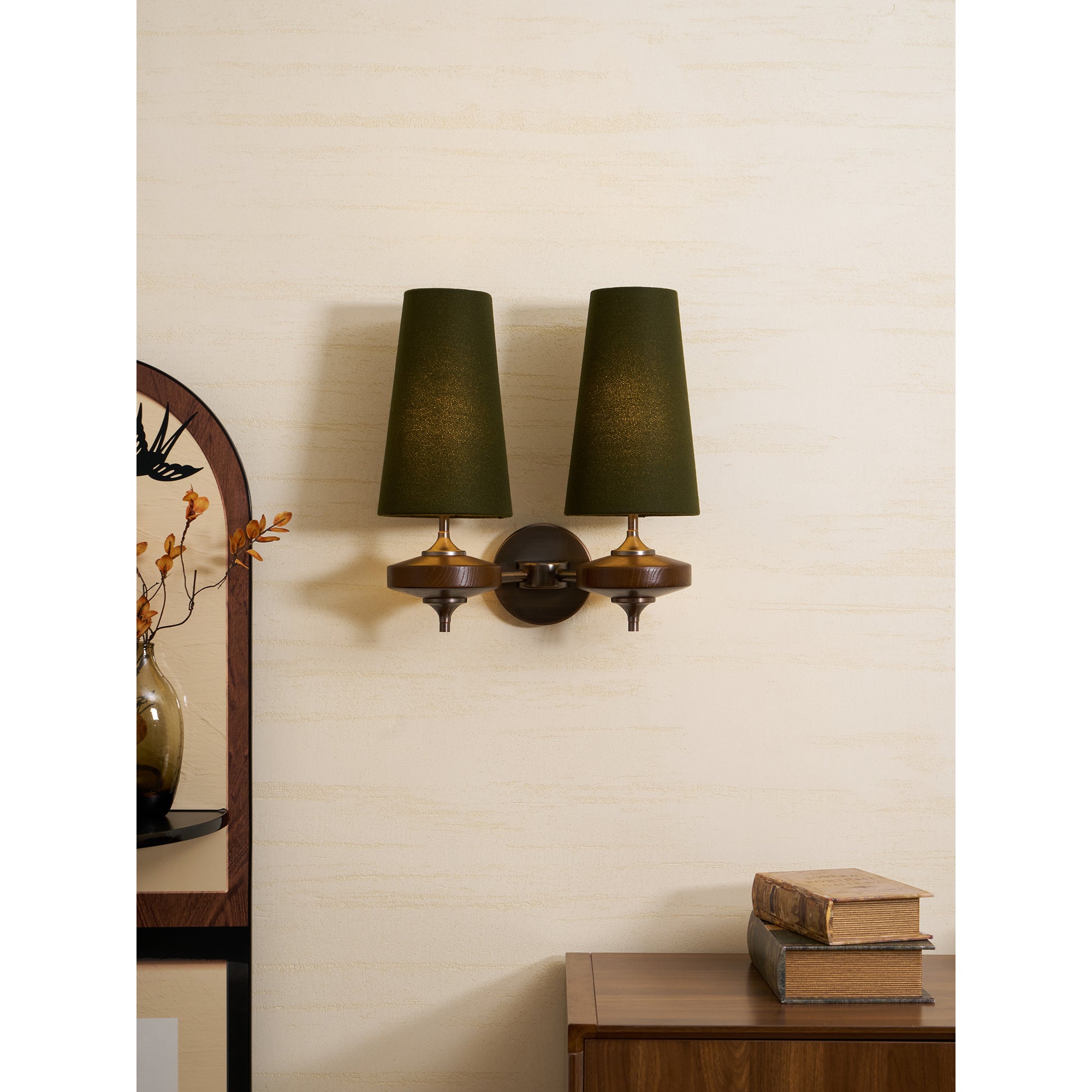 Nikau Walnut Wall Sconce