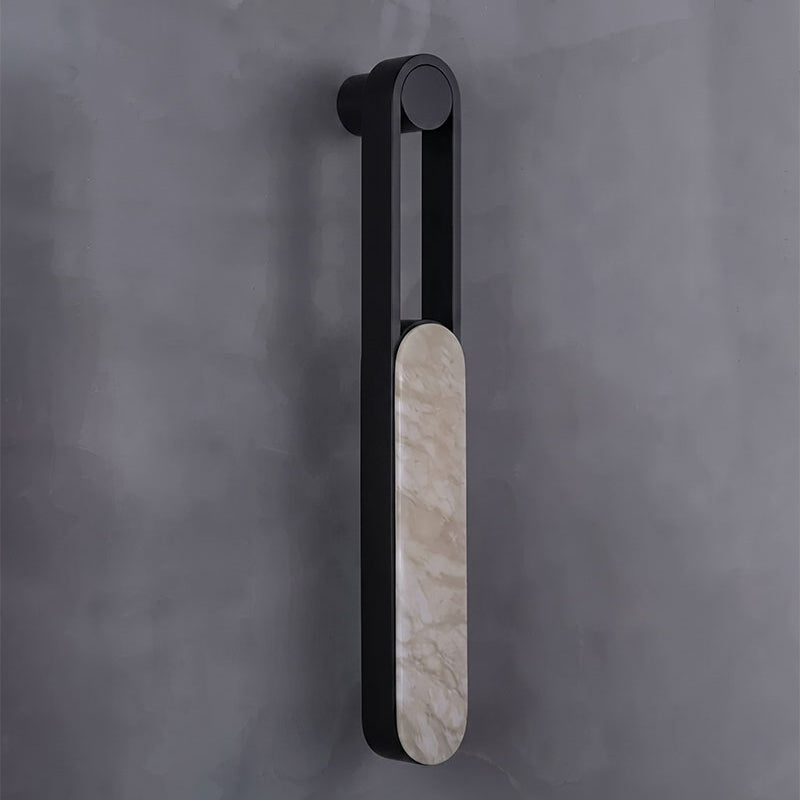 Linear Column Alabaster Vanity Sconce