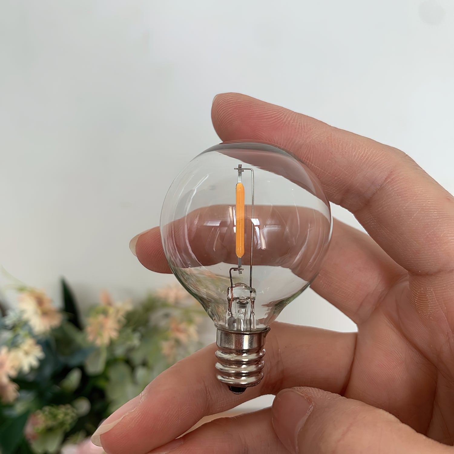 E12 4W LED Spherical Filament Bulb