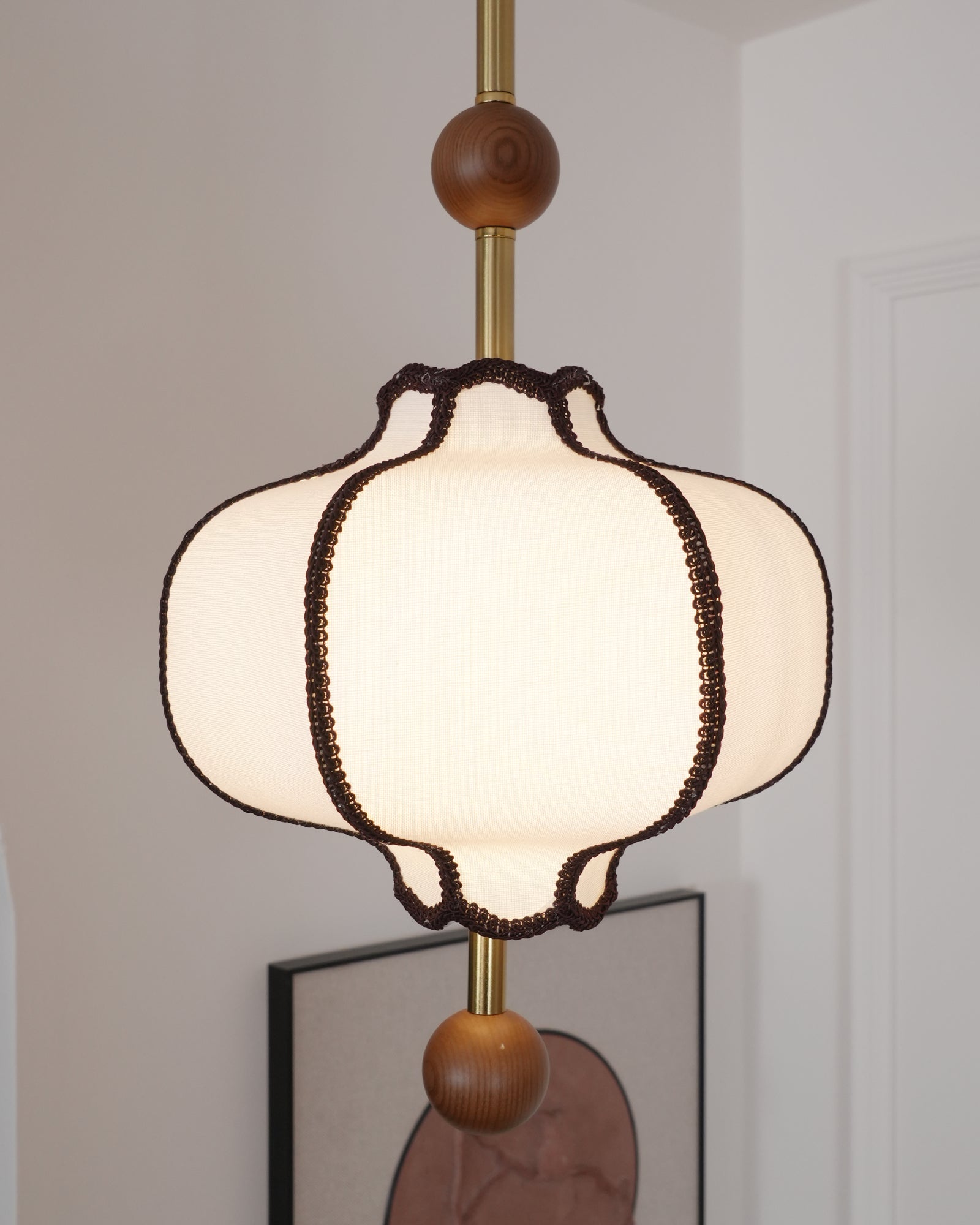 Kyoto Fabric Lantern Pendant