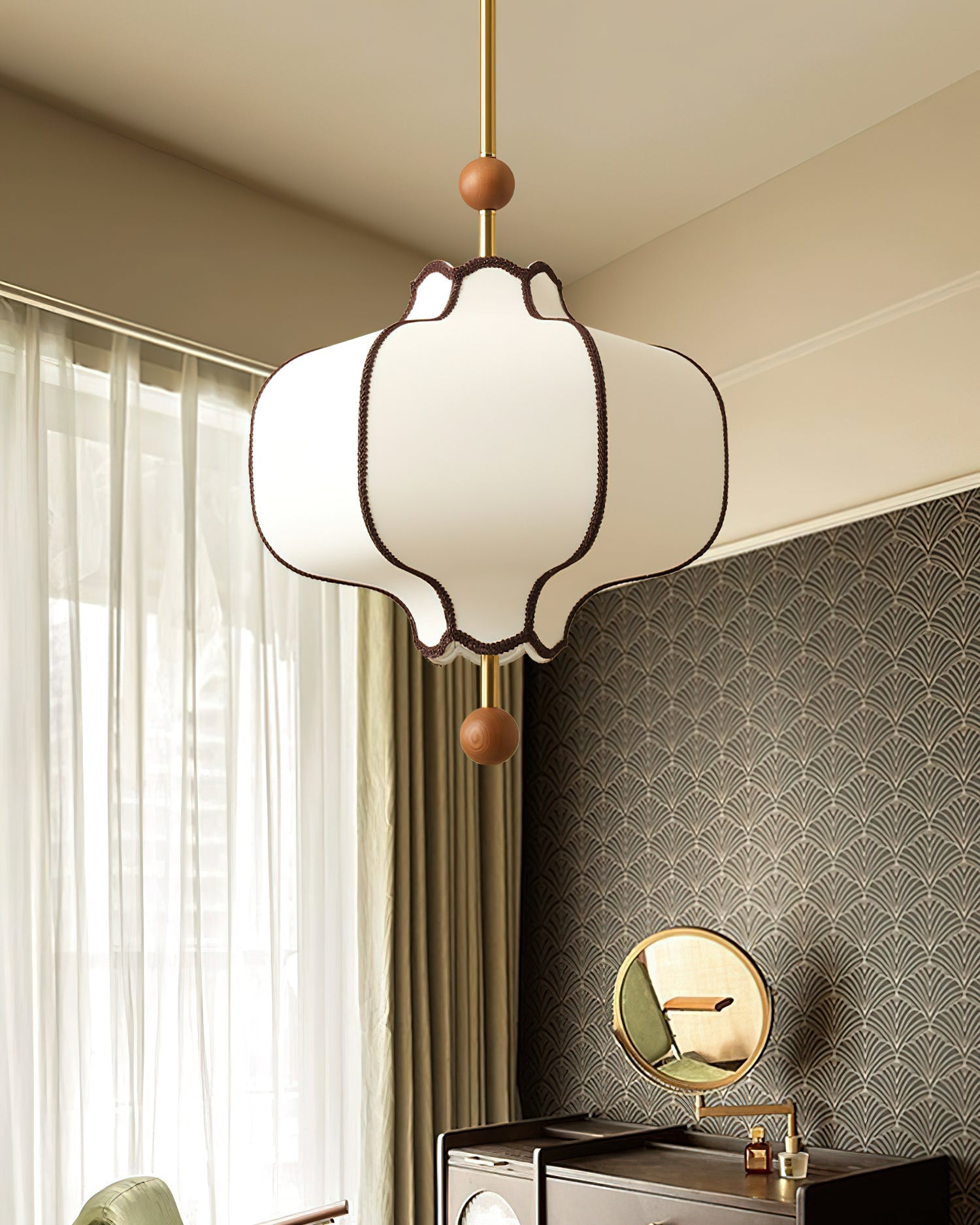 Kyoto Fabric Lantern Pendant