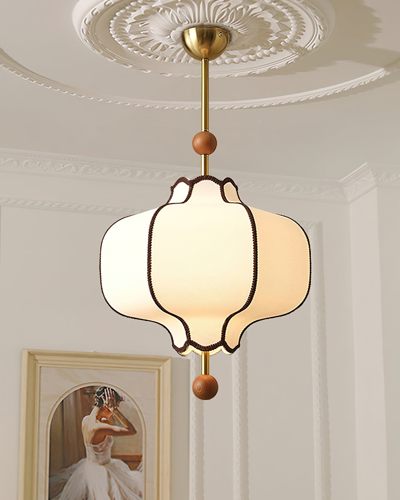 Kyoto Fabric Lantern Pendant