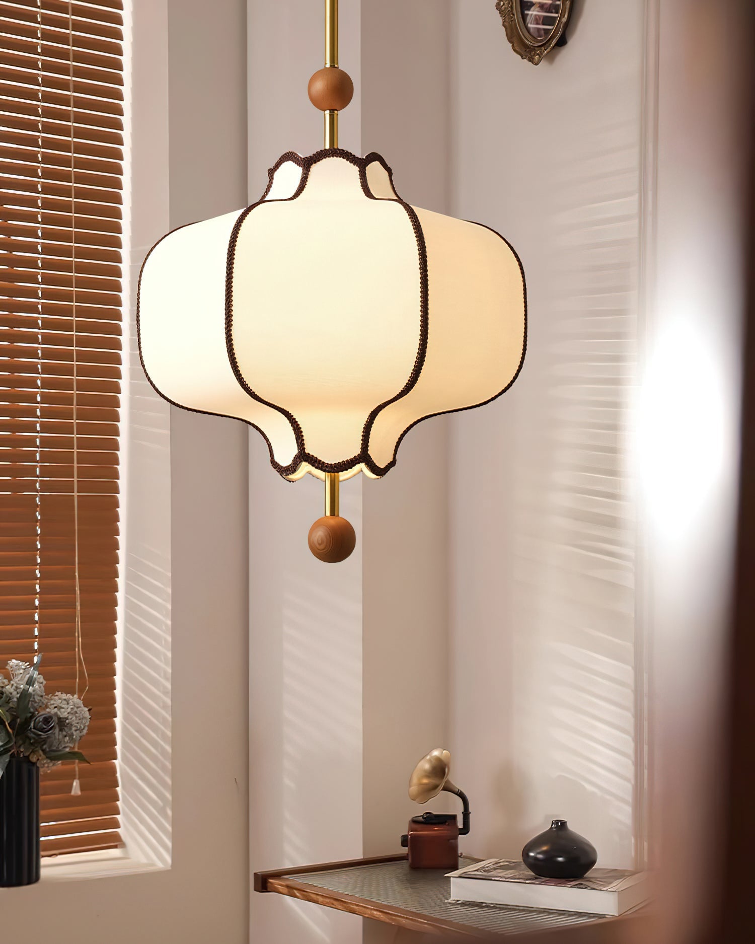 Kyoto Fabric Lantern Pendant