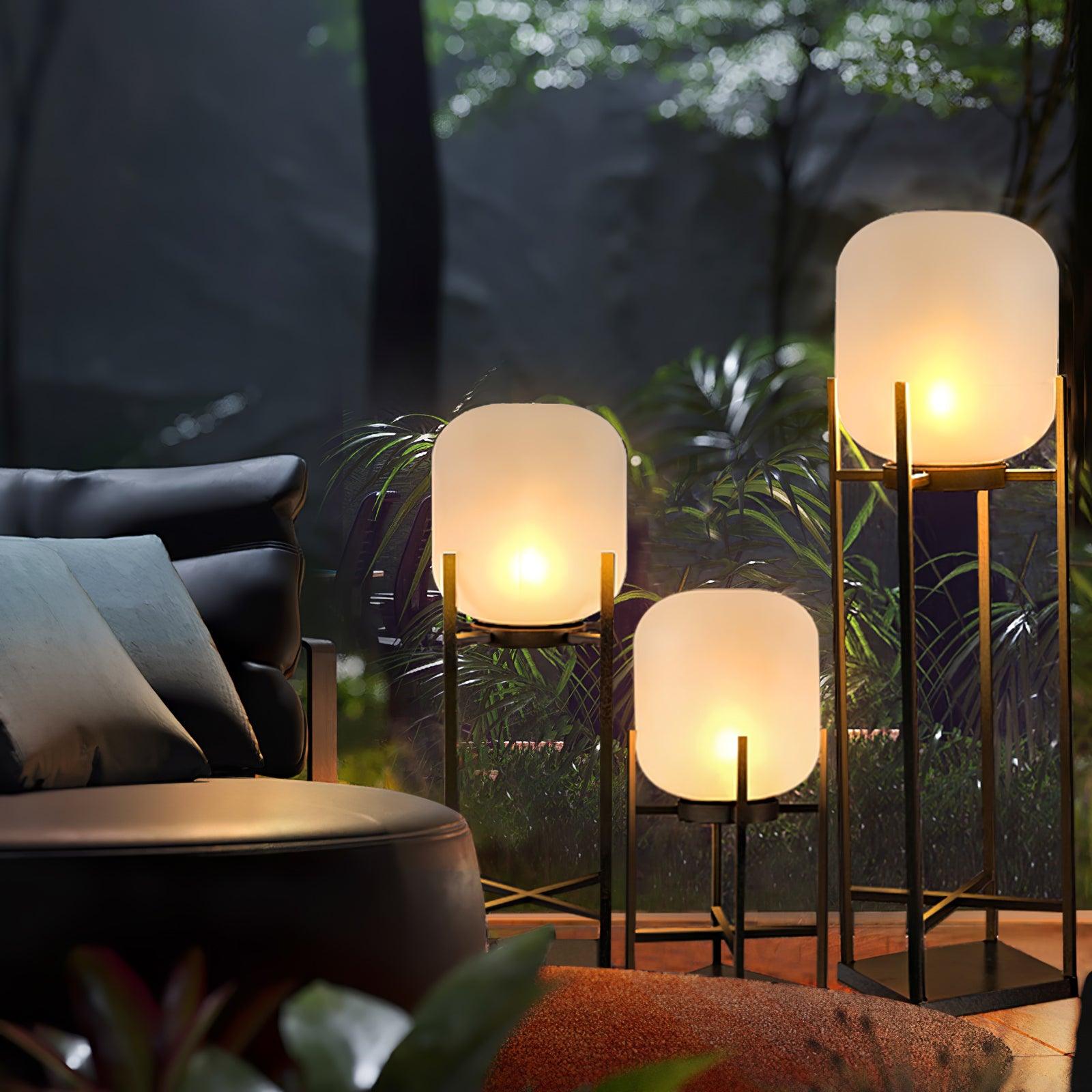 Cordless Solar Patio Floor Lantern
