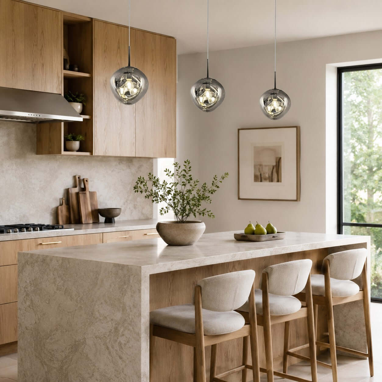 Opal Drop Pendant Light