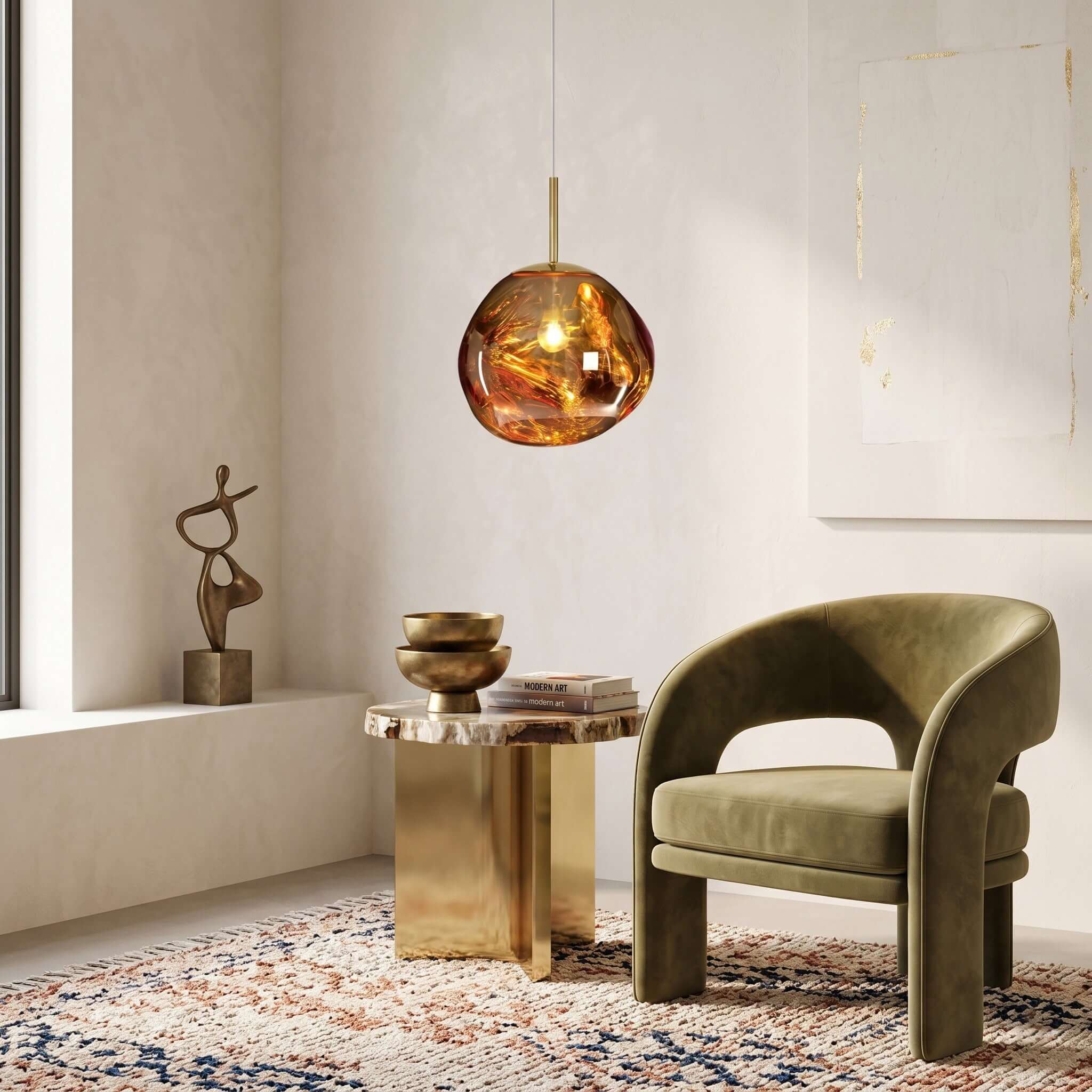 Opal Drop Pendant Light