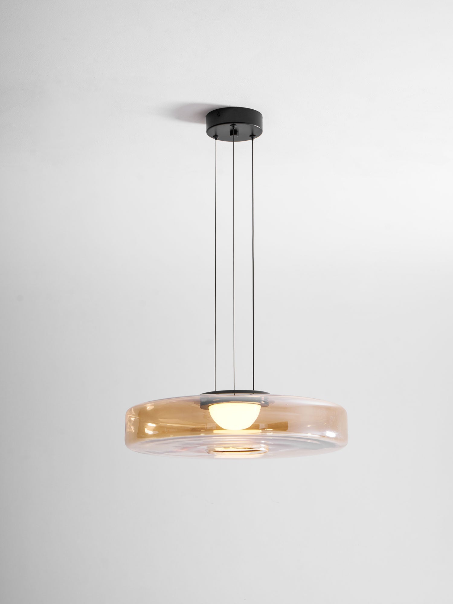 Strata Glass Disc Pendant