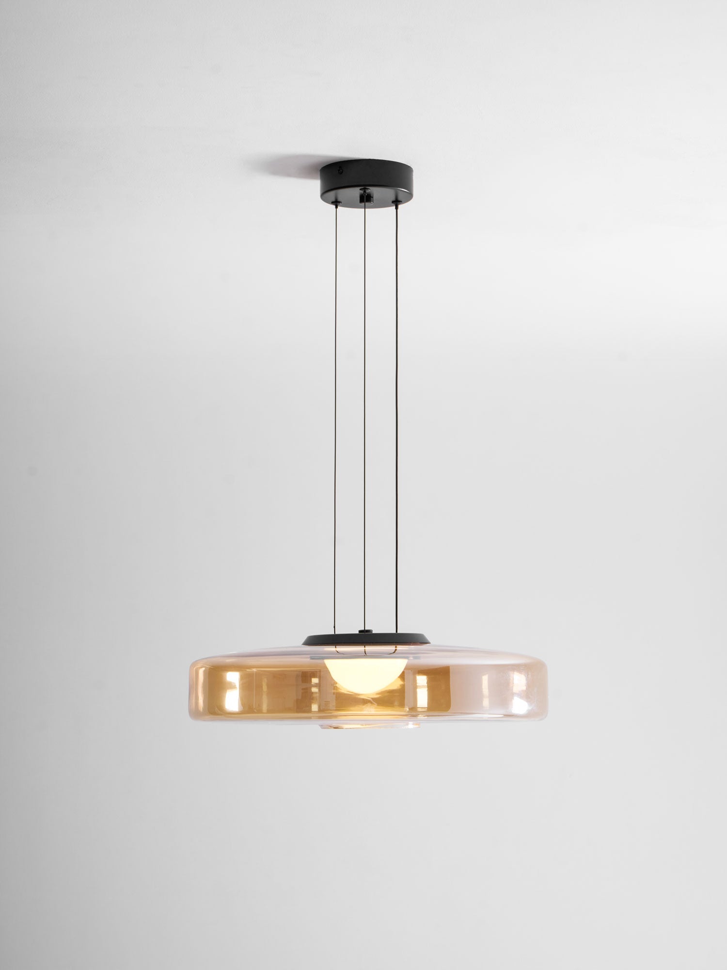 Strata Glass Disc Pendant