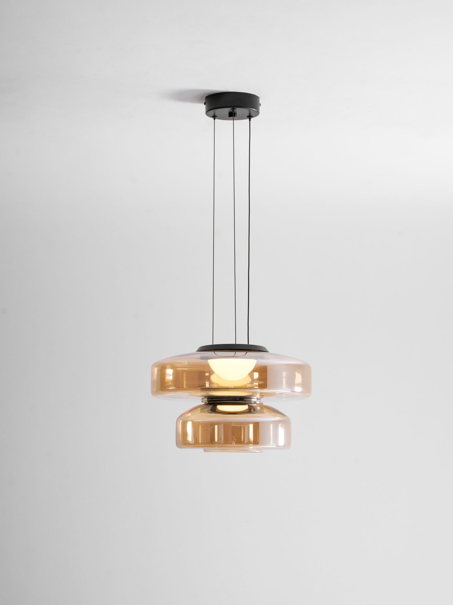 Strata Glass Disc Pendant