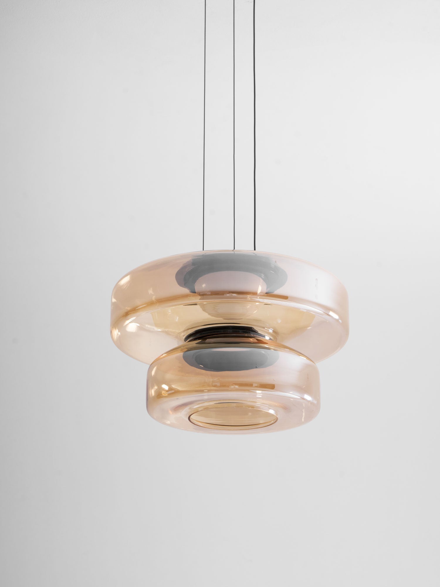 Strata Glass Disc Pendant