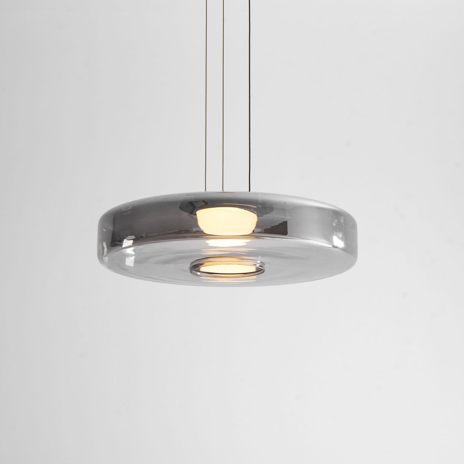 Strata Glass Disc Pendant
