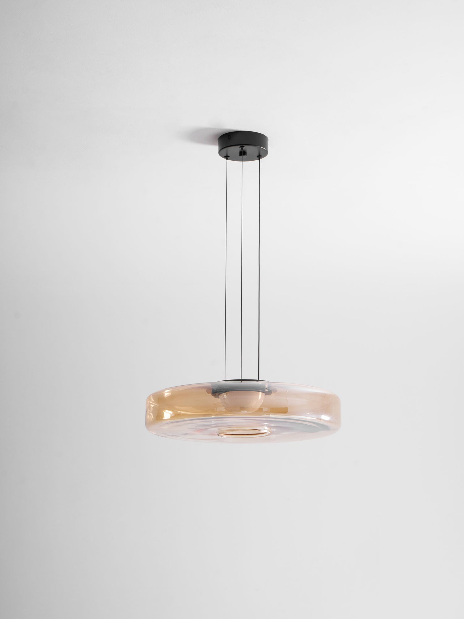 Strata Glass Disc Pendant