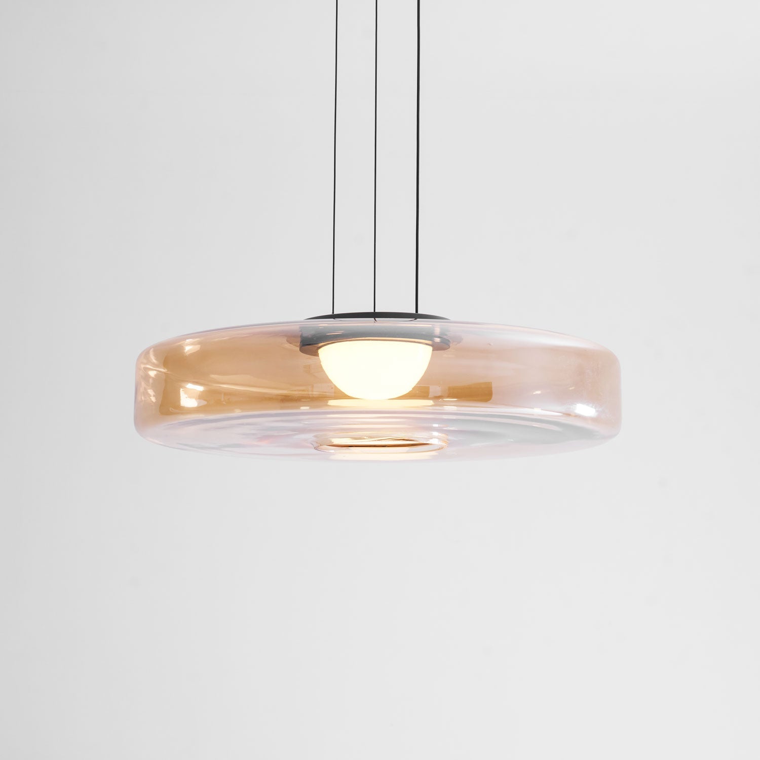Strata Glass Disc Pendant