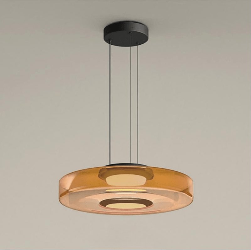 Strata Glass Disc Pendant