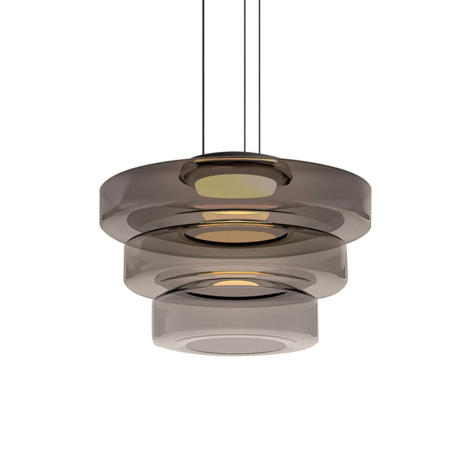 Strata Glass Disc Pendant