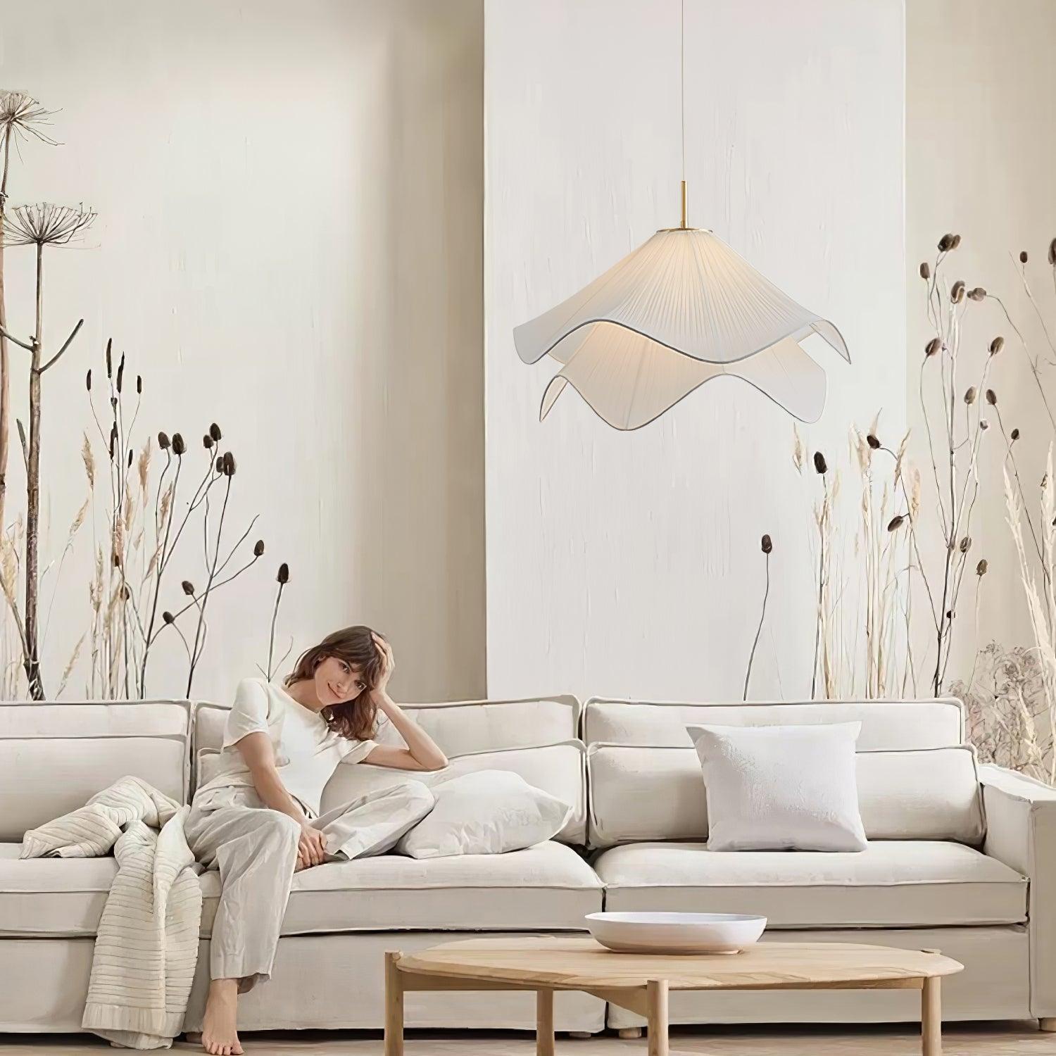 Ondine Pleated Bloom Pendant