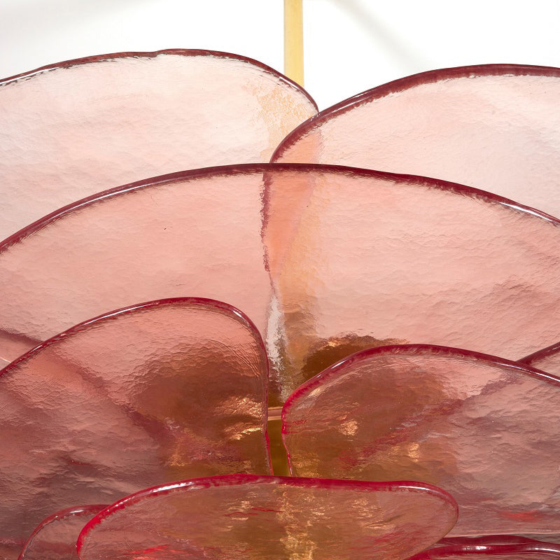 Corolla Tiered Glass Petal Chandelier