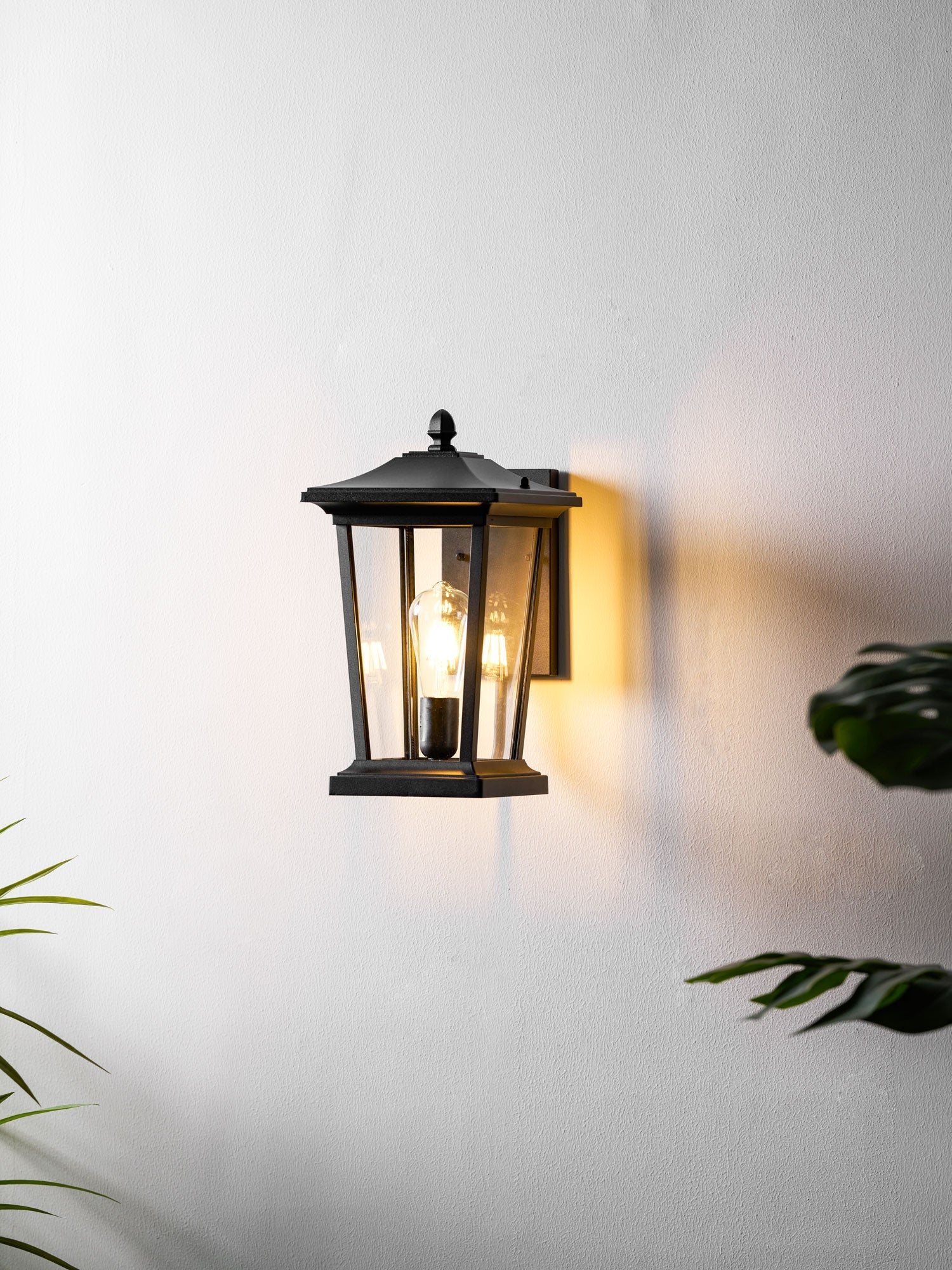Caged Glass Carriage Lantern