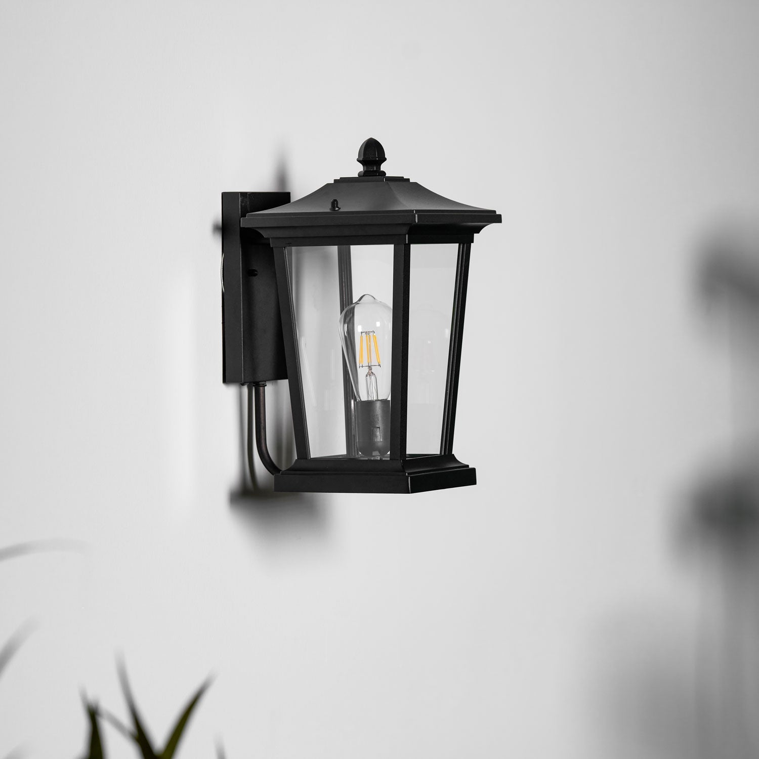 Caged Glass Carriage Lantern