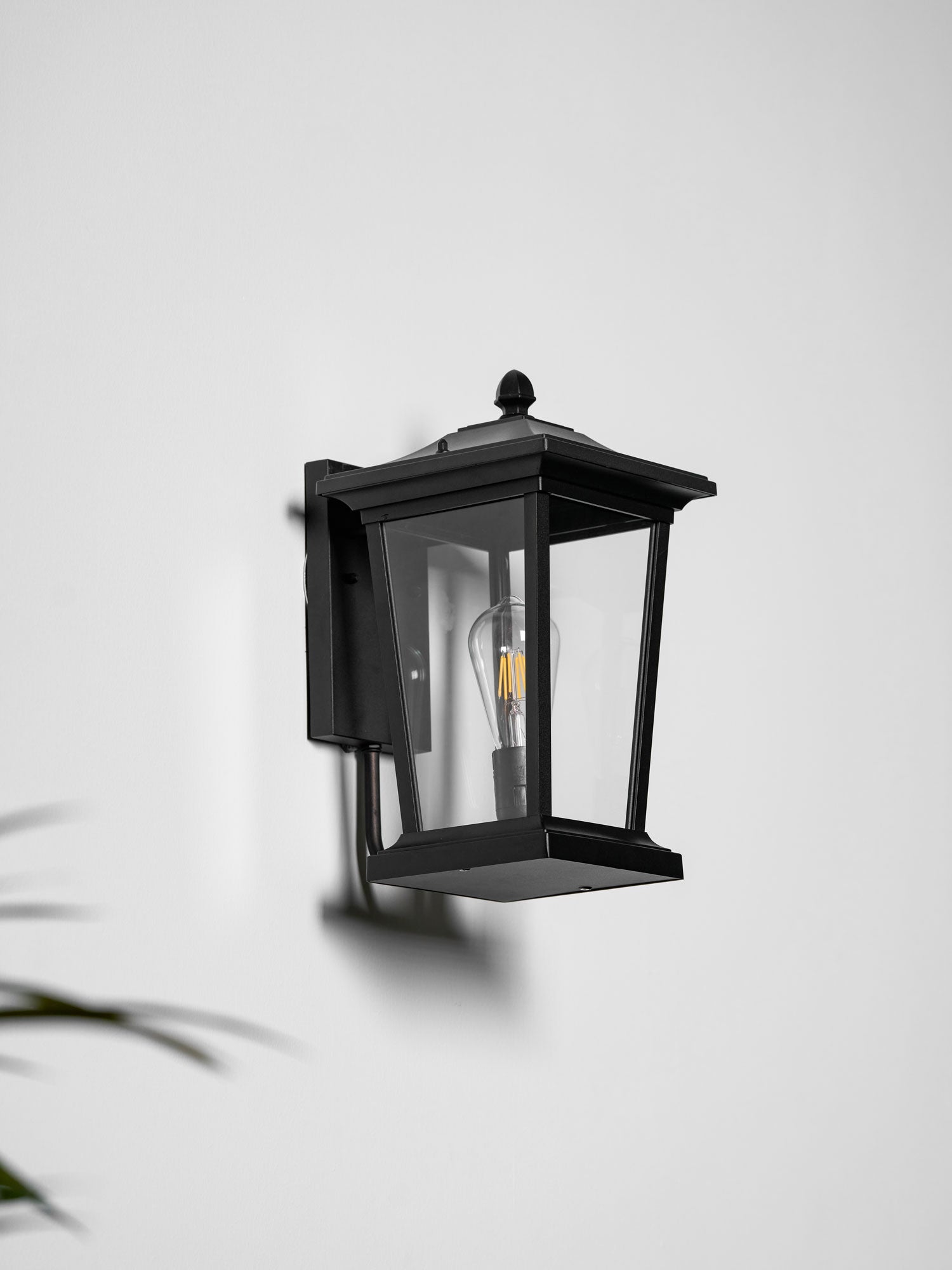 Caged Glass Carriage Lantern