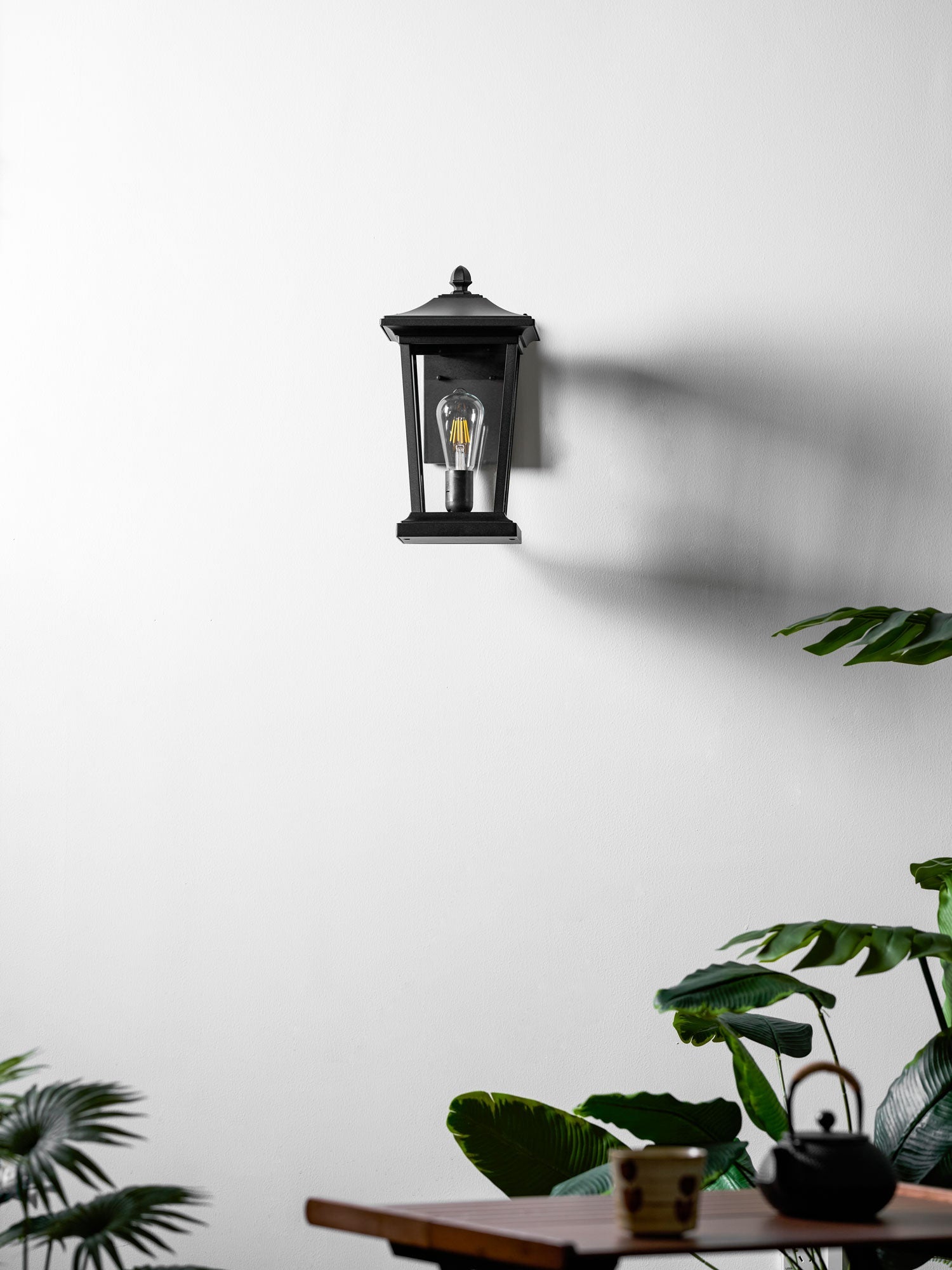Caged Glass Carriage Lantern