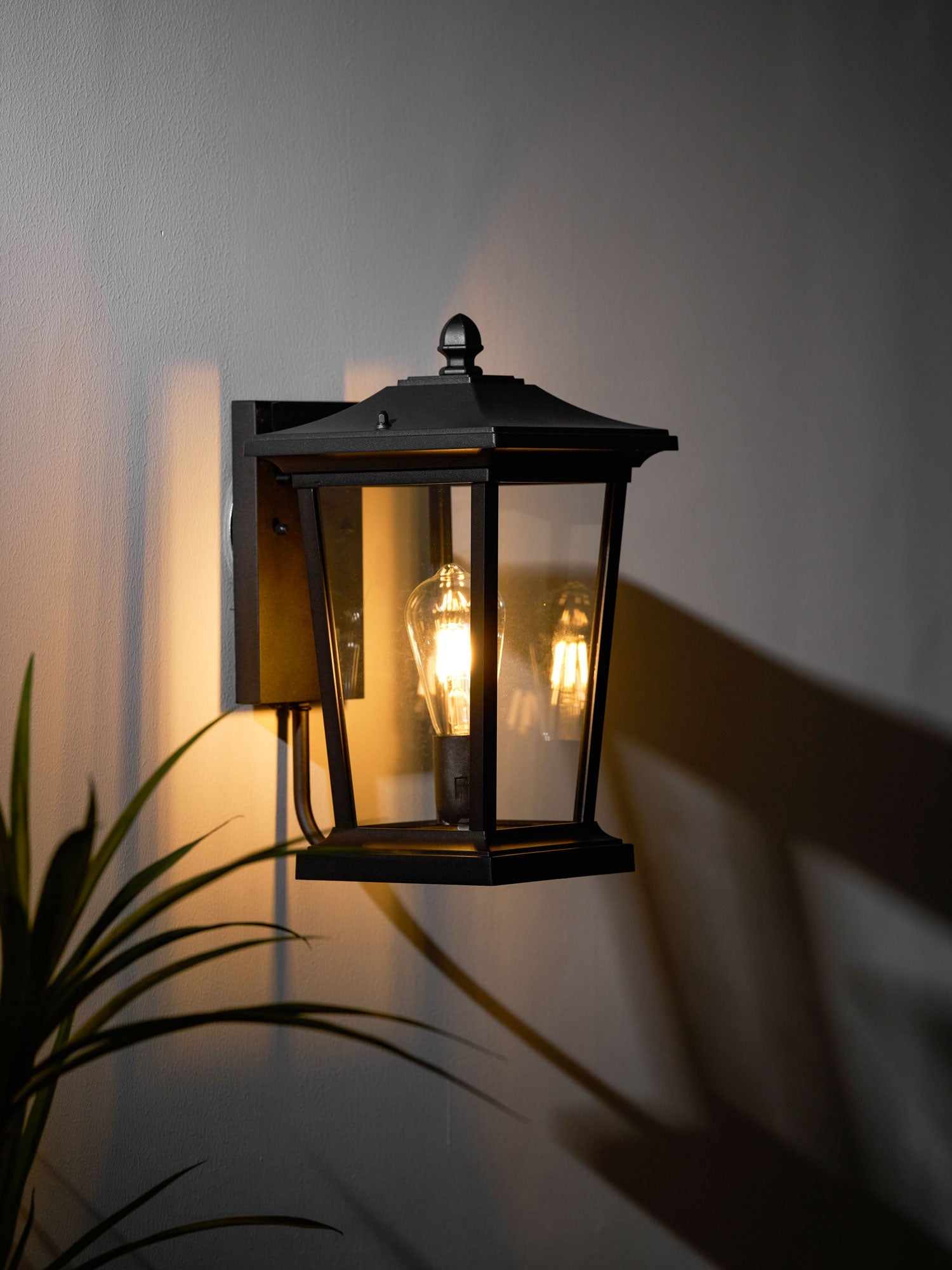 Caged Glass Carriage Lantern