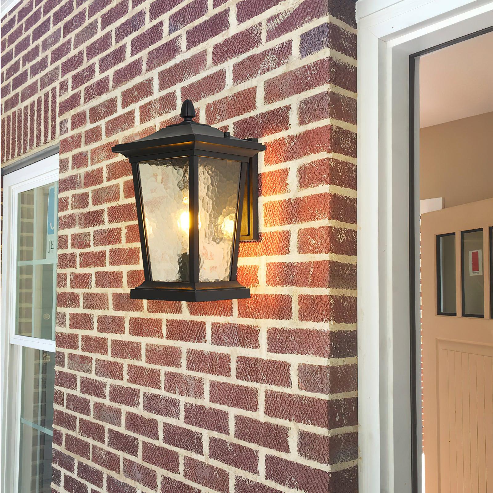 Caged Glass Carriage Lantern