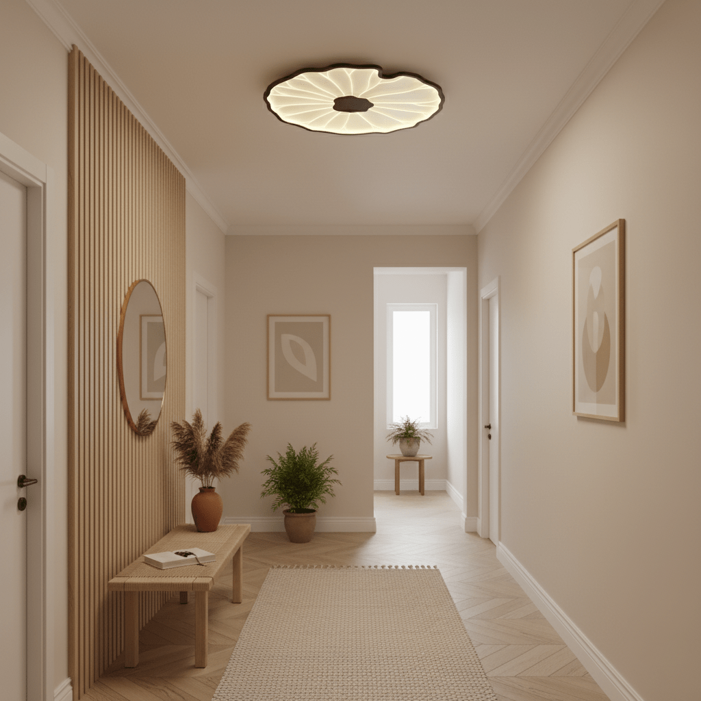 Nami Wood Grain Ceiling Lamp