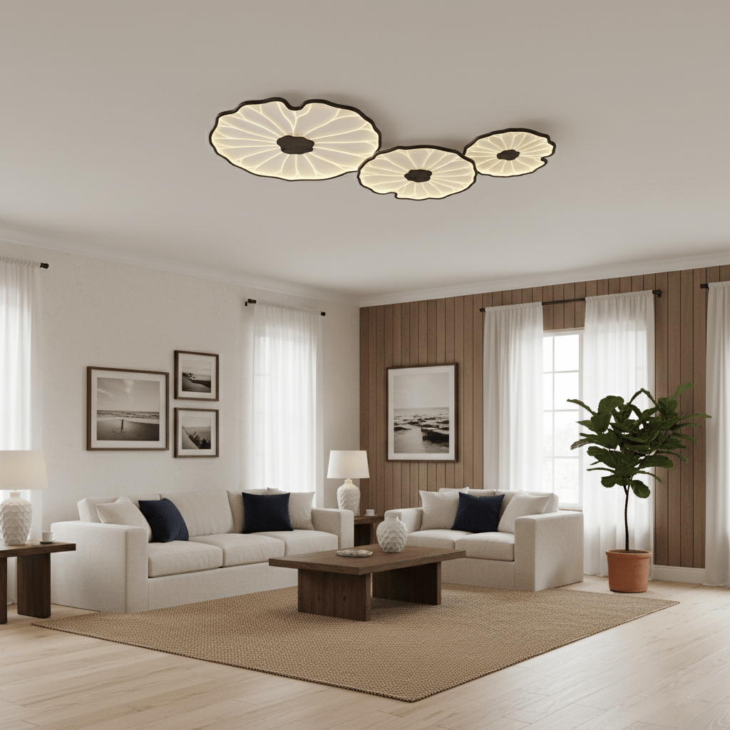 Nami Wood Grain Ceiling Lamp