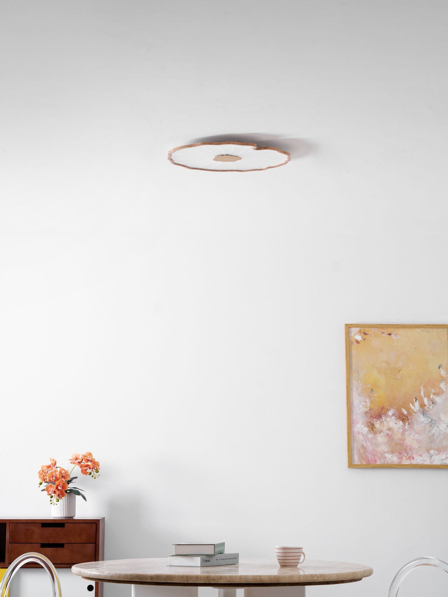 Nami Wood Grain Ceiling Lamp